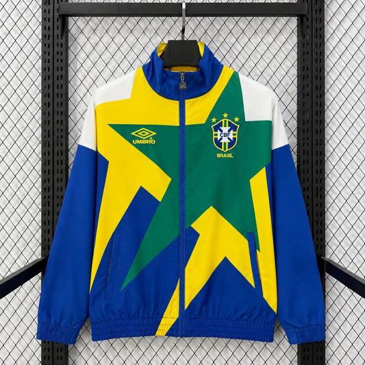 Veste coupe-vent réversible Brésil green