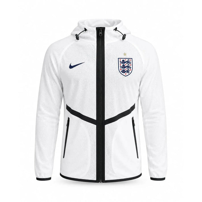 Veste Angleterre Coupe-Vent Blanc Training Homme 2026