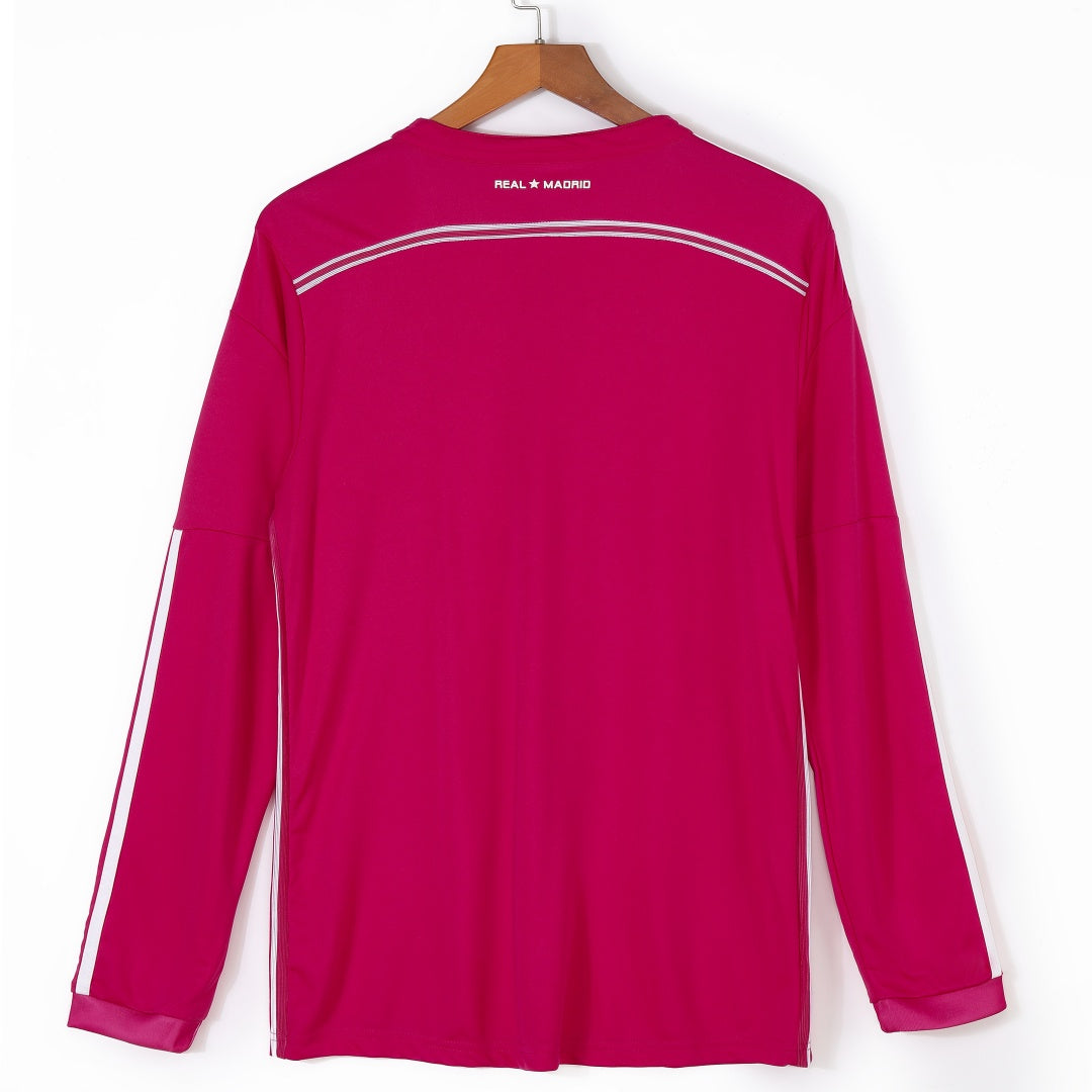 2014-2015 Maillot Retro Real Madrid Extérieur Manches Longues