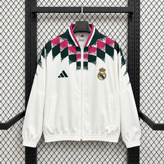Veste coupe-vent réversible Real Madrid white I