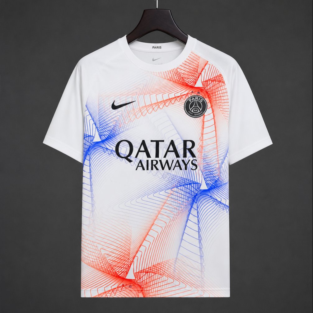 Maillot 26/27 PSG Spécial  Pre-Match White/Red/Blue
