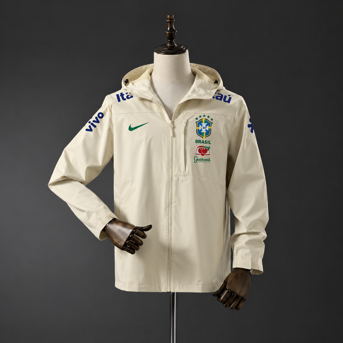 Veste coupe-vent réversible Brésil beige