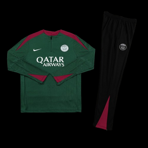 Ensemble survêtement Paris Saint-Germain – Vert et bordeaux