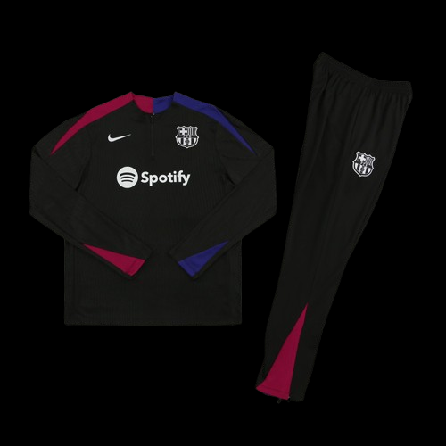 Ensemble survêtement FC Barcelone – Noir et bordeaux