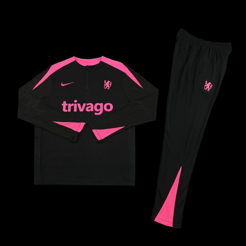Ensemble survêtement Chelsea – Noir et rose