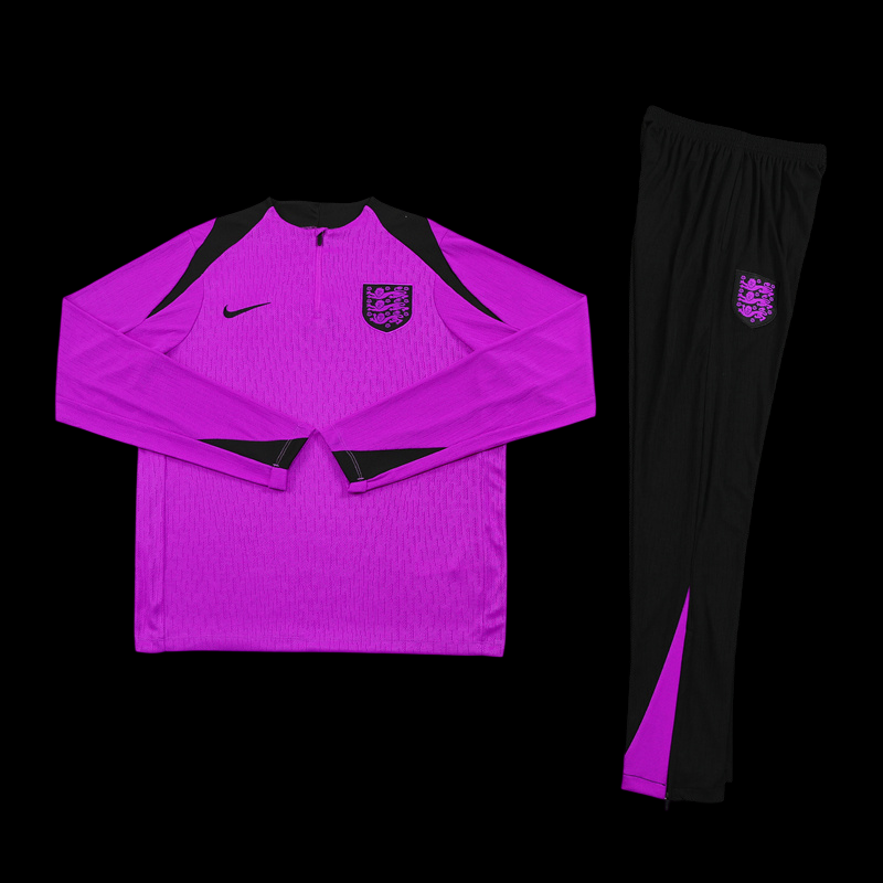 Ensemble survêtement Angleterre – Violet et noir