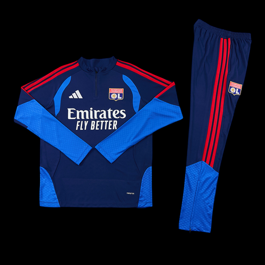 Ensemble survêtement Olympique Lyonnais – Marine et bleu
