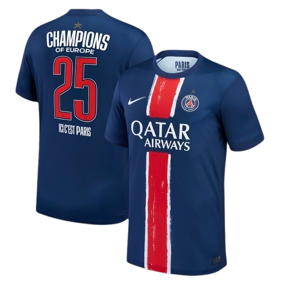 Maillot 24/25 PSG Champions (FLOQUÉ)