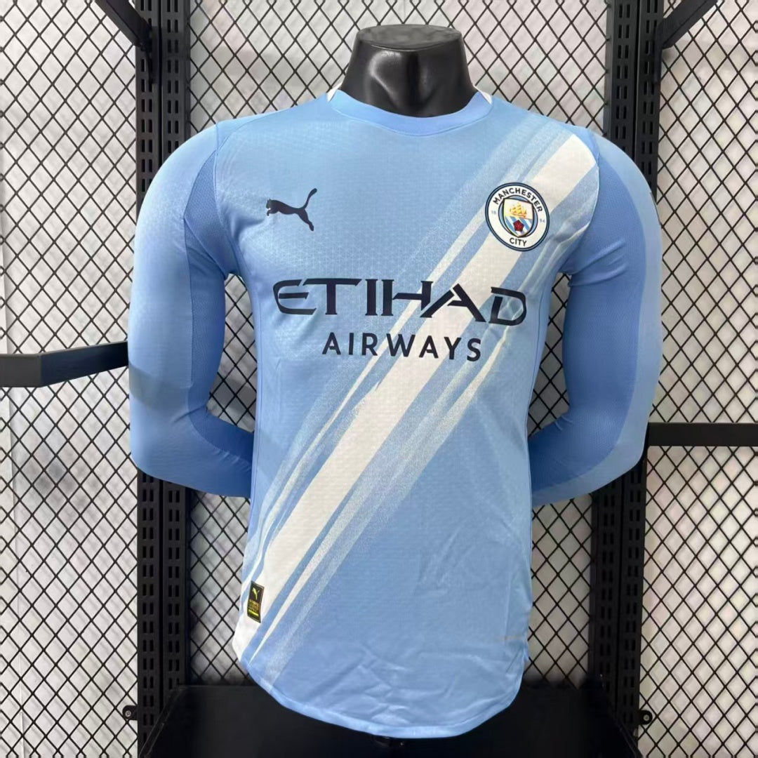 Maillot 25/26  Manchester City Domicile player Manches Longues