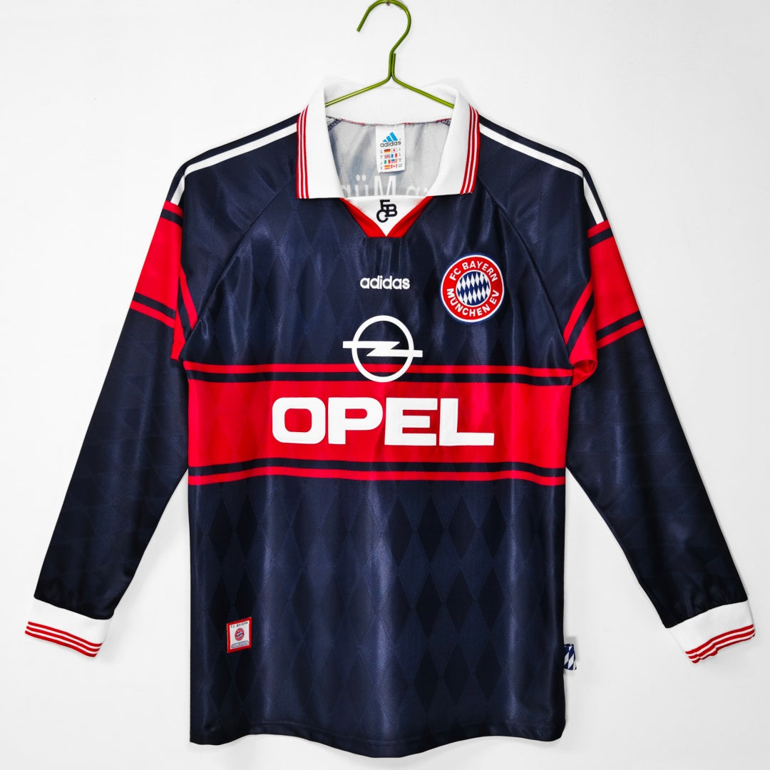 1997-1999 Maillot Retro Bayern Munich  Domicile Manches Longues