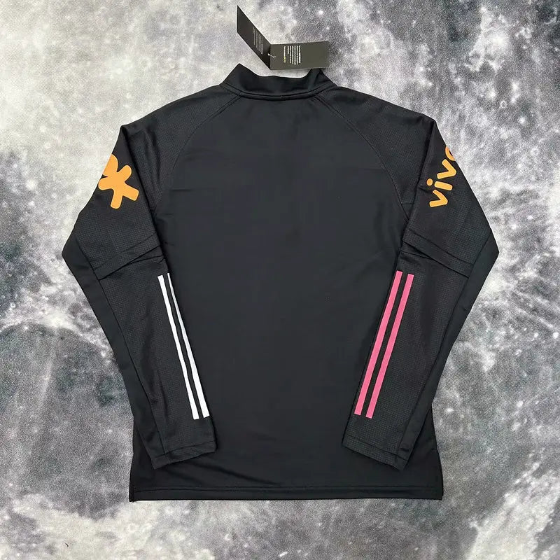 Pull Zippé noire Brésil